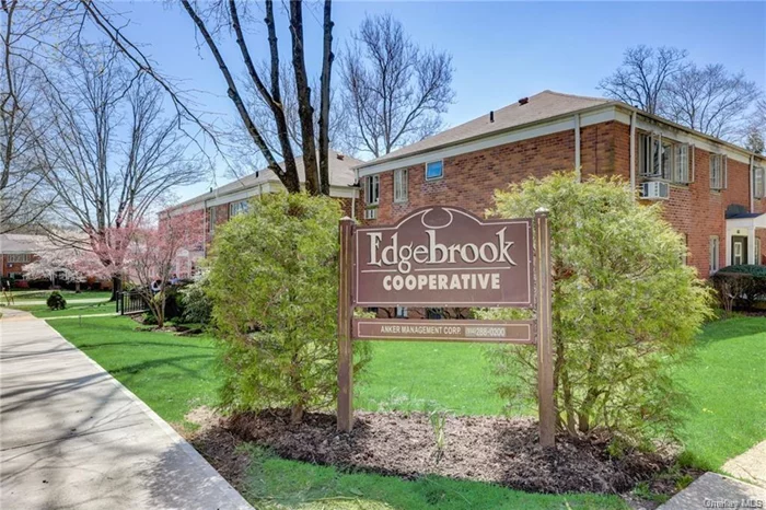 The Edgebrook Co-op is the perfect place to call home! This spacious, top floor, 2 bedroom 1 bath unit is waiting for your creative improvements. With so much space, all renovation options are possible. Literally, a one minute walk to the Elementary School. This is the prefect place to raise your kids. Safe, quiet, and family oriented, the Edgebrook has so much to offer! The unit is spacious with a very comfortable layout. The large foyer is extremely welcoming, and has a large closet, perfect for a stackable Washer/Dryer. The Living Room is oversized - perfect for entertaining. The windows in this room look out onto lush green views of the Great Lawn and an adjacent mountainside. The Kitchen, also quite large, has a built in dining area. With East & West exposures, the unit has terrific air flow. And, all the rooms offer plenty of sunlight. Close to both North White Plains and Valhalla Metro North Train stations, it is conveniently located. Only minutes from White Plains, shopping, eateries, schools and highways. The Monthly Maintenance includes: HEAT, WATER, GAS, & ELECTRIC.  What more can be said?? Come see this for yourself!