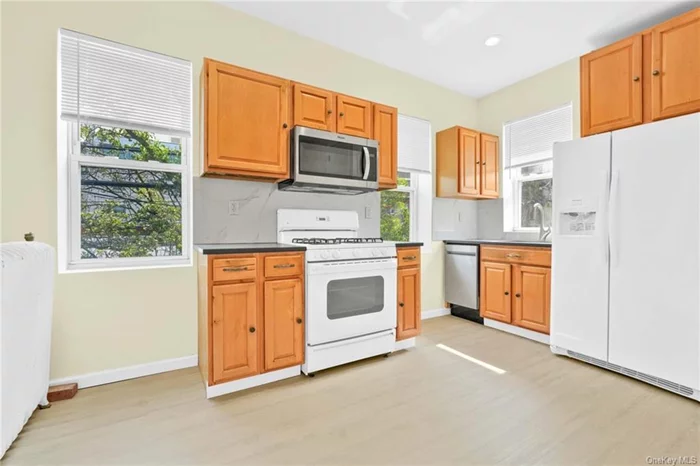 Ideal apartment for Manhattan Commuters. Newly renovated in 2023. This unit features 1 bedroom, living room , kitchen , and 1bathroom. Window AC unit. Heat included in rent, tenant pays electric. Kitchen equipped with fridge, oven, microwave. LIRR 2 blocks away.  Available July 1, 2024