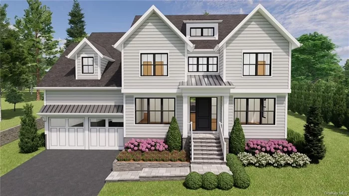 Exciting new construction in Scarsdale, showcasing seamless modern architecture w/an open, well-designed floor plan. This stunning 6012 SF residence includes 3 fabulous finished levels & offers 6 bedrms, each w/a full bath, plus a powder rm. The home is situated on a lovely, quiet property, in a desirable location, close to local parks, playgrounds, recreational facilities & town pool. Shopping, restaurants & easy train commute to NYC are all readily accessible as well.  Thoughtfully designed w/a contemporary flair, this new home is being built by one of Scarsdale&rsquo;s premiere custom home builders, known for his high-quality technique & detailed finishes. The 1st level features 10 ft ceilings, a grand entry hall & a dramatic staircase w/walls of windows which draw sunlight, infusing the home w/ warmth & luxury. Formal living rm, dining rm w/butler&rsquo;s pantry, spectacular custom kitchen w/state-of-the-art appliances & large island, adjoining family rm w/fireplace.  2nd level offers a sumptuous primary bedrm w/2 WICs & stunning primary bath w/radiant heat flooring. 3 add&rsquo;l bedrms all w/trey ceiling & private ensuite bath, plus a laundry rm complete this level. Lower level has 1735 SF of beautifully finished space incl a bedrm & full bath, large recreation rm area & storage. Walk up 3rd level has 649 SF of unfinished space, offering myriad possibilities for add&rsquo;l living space. Add&rsquo;l features incl hardwood floors, modern black-trim windows, private setting, stone patio & idyllic grounds. This exceptionally rare opportunity will be move-in ready by Spring 2025. Free bus to Quaker Ridge E/S & Scarsdale HS.