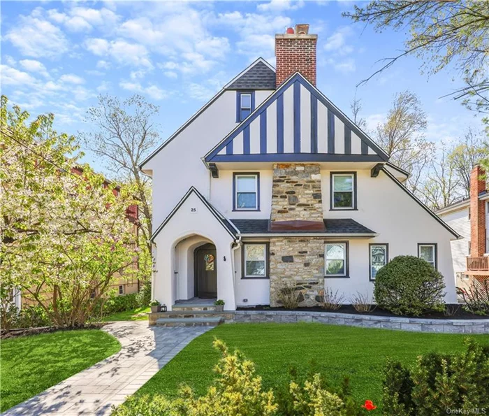 Totally redone with a very contemporary style and only steps from the Bronxville school, train and village center sits 25 Parkway Road. A handsome Tudor with all new stylish bathrooms, new eat-in kitchen looking out over an expansive lawn, new floors, new plumbing and new electric through out. There is a coveted second floor laundry and also an open floor-plan third floor with full bath which can be used as a bedroom or wonderful hobby and hang out space. Two-car garage, new leafless gutter system, just painted exterior, new landscaping and a redone driveway are just some of the exterior improvements. This home is also steps from the newly designed Maltby Park playground perfect for young children and steps from the Bronxville Village Famer&rsquo;s Market and Village paddle courts. Don&rsquo;t miss this gem of a house!