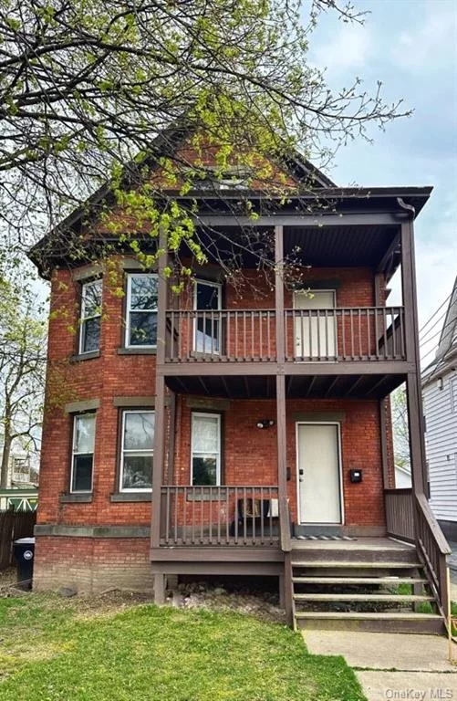 RENTAL OPPORTUNITY!!! Check out this 3 Bedroom, 1 Bathroom rental opportunity neslted in the City of Poughkeepsie and surrounded by a variety of community amenities including local eateries, shopping centers, one block away from Mansion Square Park, close to public transportation, and a short 10 or less minutes to the Mid-Hudson Bridge and the Hudson River! The location is key when considering this rental unit but if that isn&rsquo;t enough, then check out the amenities this rental has to offer starting with the eat in kitchen with a full set of appliances, built in cabinetry/hutch, tiled flooring, large living room w/gleaming hardwood flooring, entire unit has been freshly painted, boasts three spacious bedrooms with plenty of closet space, newer ceiling fans througout, modern looking bathroom w/ shower tub featuring subway tiles. Additionally, this rental offers a unit dedicated front porch and shared laundry facility in basement. DON&rsquo;T DELAY. THIS RENTAL WILL NOT LAST LONG ON THE MARKET. CALL NOW!!!