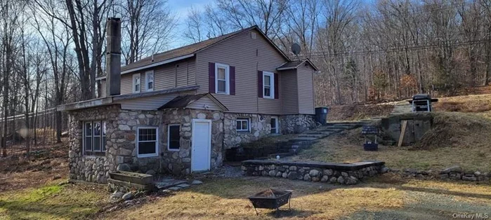 2 Bed/1 Bath in Bloomingburg, NY. Beautiful mountain views from both bedrooms. Stone fireplace in one bedroom. Propane portable fireplace in living area. Washer/Dryer, Firepit and Parking. Nice location. Available May 1st. 1st months rent, 1 month security, half months rent Broker fee at lease signing. Pine Bush School District.