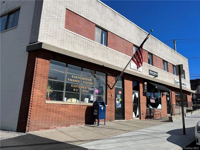 Located in the central shopping district of Eastchester. Office space suitable for professional and service oriented businesses on the 2nd floor above the Post Office. Lease includes one parking space in the rear of the building. Plenty of street parking and a public lot across the street. Easy building access - front and side entrances. Close to Crestwood metro north, shopping and restaurants.  All utilities are included in your monthly rent.