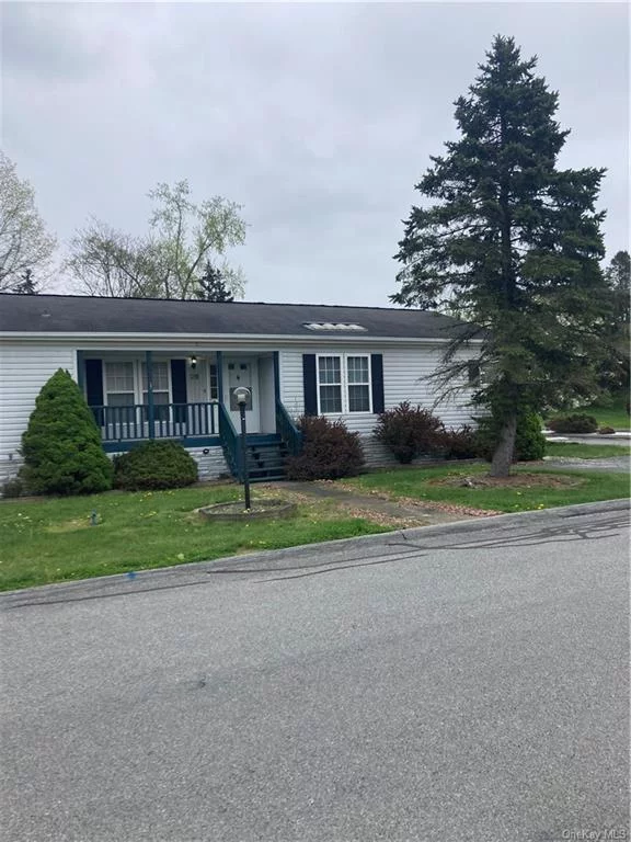 Great opportunity for first time buyers , or if you are looking to downsize! in sought after Co-opKensington Village.Sold as isThis Spacious 3 Bedroom 2 full bATH home has an HOA fee of $580 a month which includes water, sewer , garbage, and lot rent.Relax on the back deck overlooking large corner lot backing up to the woods.Enjoy all Hyde Park has to offer restraunts, miles of walking trails and historic charm.Close to train stations and Rhinebeck village. Easy to show this gem wont last long.