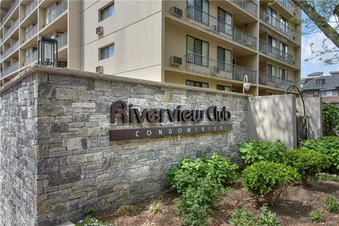 Enjoy stunning Hudson River views from this spacious 1-bedroom Manhattan-style condominium. Featuring a renovated kitchen with granite countertops, brand new refrigerator and dishwasher, stainless steel appliances, brand new hardwood floor, brand new 2 wall air condition units, along with a delightful private balcony. One indoor deeded garage parking spot is included. The Riverview Club offers amenities such as a 24-hour concierge, heated pool, sauna, fully equipped gym, sundeck, BBQs, valet dry cleaning service, community room with fireplace and large screen TV, and bike racks. Located just south of the border to the Village of Hastings on Hudson, with the Bee-Line bus steps away and a private path to Greystone Metro North station. Across from the Old Croton Aqueduct nature path and 2 miles from Yonkers downtown waterfront. Close to Untermyer Park, shops, restaurants, and farmers market. $53 parking charges included in common charges of $501. Please verify taxes and square footage.
