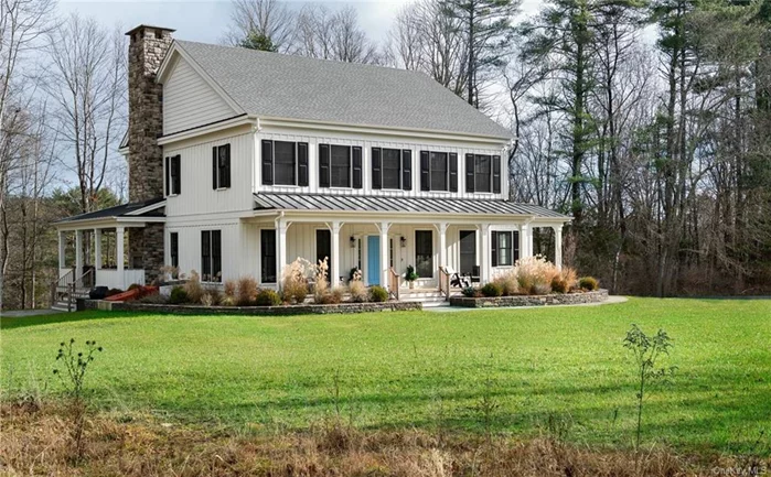 Experience quintessential Woodstock at this newly constructed modern farmhouse nestled on one of Bearsville&rsquo;s most coveted streets. With ample space to comfortably accommodate 8-10 guests, this sun-drenched 2, 600 sq ft. retreat promises the ultimate getaway, or home for a short time. Step into elegant farmhouse living as you enter through the expansive mudroom, offering abundant storage for all your outdoor gear. The main level boasts an inviting open-concept layout with soaring vaulted ceilings, creating an airy ambiance throughout. Discover a chef&rsquo;s dream kitchen complete with a sizable island and seating for four, perfect for casual dining or entertaining, and a formal dining table in between the kitchen and living area. Adjacent, a cozy breakfast nook beckons lazy mornings with your favorite brew. Unwind in the spacious living area complete with a large flat screen TV mounted above the fireplace, ideal for movie nights or simply lounging in comfort. Need to catch up on work or enjoy a Summer Friday? A private office space awaits, ensuring productivity meets relaxation seamlessly. For added flexibility, the main level also features a den equipped with another TV and a full-sized Murphy bed, offering additional sleeping arrangements with the option of privacy via French doors. A full bathroom completes this level, providing convenience for guests. Ascend the stairs to discover three beautifully appointed bedrooms, each boasting its own full bathroom for enhanced privacy and comfort. The primary suite indulges with a king bed and a private balcony, offering a serene retreat after a day of exploration. Accommodations also include a guest room with a queen bed and a charming kids&rsquo; room featuring a pair of bunk beds, perfect for little ones or extra guests. Outside, a covered back deck awaits, fully furnished to accommodate gatherings large or small with an outdoor dining table and grill, while overhead fans and heaters ensure year-round comfort. Luxuriate in a brand new 7-seater hot tub, the ultimate spot for unwinding under the stars (not photographed)!   Conveniently located just a 2-minute drive from the Bearsville compound and a 5-minute drive to Woodstock&rsquo;s vibrant center, you&rsquo;re never far from eclectic dining, shopping, and live music venues. Nature enthusiasts will delight in nearby Cooper Lake&rsquo;s breathtaking vistas and a plethora of swimming holes and hiking trails, all within easy reach.  This exclusive rental offers a 30-day minimum lease, but also open to a yearly rental. Pets are considered on a case-by-case basis, and smoking is strictly prohibited on the property.   Landscaping services, including tick and pest treatments, are included, along with one mid-month cleaning valued at 200 dollars. Gas and internet are provided, while tenants are responsible for electricity due to A/C usage. Renter&rsquo;s insurance is required for peace of mind. Don&rsquo;t miss your chance to experience Woodstock living at its finest schedule your viewing today!  For 1 month rental, only 2 week security deposit. For 2+ month rental, 1 month security deposit.