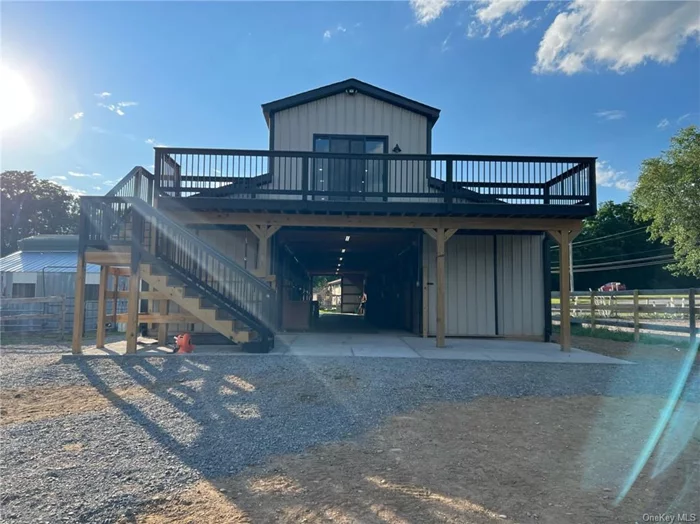 Beautiful 10-stall barn located in the heart of Montgomery, New York. This is a perfect situation for a professional starting out or someone looking for a private location. This farm is an hour away from HITS, Old Salem, and Sussex. This facility boasts a 120x180 outdoor arena (jumps can be included), hot/cold indoor wash stall, two outdoor grooming stalls, feed room, tack room, four paddocks with run-in sheds, and a medical paddock. Utilities and manure removal included.
