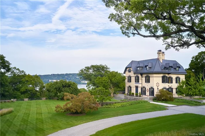 A long driveway off a private road leads to the magnificent Niederhurst.  A luxurious, late 19th Century county estate on 13 acres overlooking the Hudson River, reimagined for the 21st century by designer/owner Sara Story, as featured in Architectural Digest several years ago. The home is an extraordinary residence for those who seek exceptional style, provenance and location. It was built during the Gilded Age, when romantic homes were built on bluffs, overlooking the river,  mimicking the great European estates overlooking the Rhine.  Niederhurst&rsquo;s parklike features, such as imported copper beech trees from England, planted by Gilman in the 1870s, still dominate the landscape today. The property&rsquo;s Fern Lodge, built in 1866 and The Stable, built in the 1870s, are additional structures on the property. In addition, there are several out buildings: a stone shed, an small observatory converted to a cote (for birds), an antique barn and shed.   The interior of the home reflects historic details with modern flair. There&rsquo;s an energy and symmetry between design and function, walking through the house. Is it modern or old world? You decide.  Highlights include original plaster medallions, brickwork and moldings infused with the addition of hand-troweled Venetian plaster walls, oak millwork and wide-plank, light oak flooring to brighten the interior. Materials include Pannozzo marble from Italy in the master bath and Nero Marquina with blue de Savoie and Calcutta marbles in the gallery floor that create a grand yet inviting space. The renovation of the home took five years.  Niederhurst has only had four owners in 150 years. The current owners reunited/purchased the original cottage and stable that were on the property when Niederhurst was built, as well as an additional 4.5-acre parcel overlooking the river - that was also part of the original estate. This is the first time ever Niederhurst is being offered with all three structures, as it was from 1874 to 1955.  The property is comprised of three separate lots.  Niederhurst was constructed by Winthrop Gilman Jr., a notable NYC banker and architect who built the home and contributed greatly to the community where he raised his family.  He built the first schoolhouse, church, library and served as the first historian for the Snedens Landing, recording stories from the 18th century, and inspired others to do the same in later years. His passion was always to give back to his community.  Snedens Landing is known for its rustic seclusion, proximity to Manhattan and notable residents, both past and present. The Hudson River and the Snedens Landing Tennis Association court are a short walk from the home and there are about 3, 000 acres of hiking trails within walking distance.  The historic riverfront village of Piermont with its many restaurants, shops and marinas is only a five minute drive.  Snedens Landing is a neighborhood in Palisades. It is surrounded by the Hudson River on the east, thousands of acres of parkland on the north (Tallman State Park) and south (Columbia University Lamont Observatory & Palisades Interstate Park).  Snedens Landing is the first community on the west bank of the Hudson River, north of the G.W. Bridge. It consists of about 100 homes and there is only one road into the community. It&rsquo;s a great walking neighborhood.  Niederhurst is a perfect weekend home or forever home. Manhattan is only 30 minutes away. Nothing Compares.