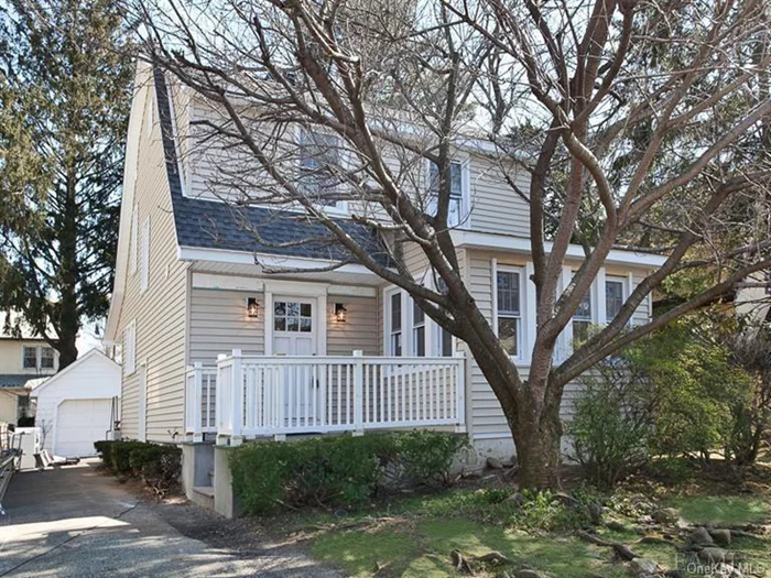 Available July 5th. Convenience meets Chic - Exciting and rare opportunity to rent a beautiful, sun-filled, and completely renovated residence in the Scarsdale School District! Relax on the lovely front porch and enjoy the idyllic location nestled in the heart of Edgewood and within walking distance to Edgewood Elementary School, Davis Park, shops, and the bus stop to the Scarsdale train station. Property Highlights: Expansive and young white designer kitchen open to family room/dining room and glass doors to the deck and lovely flat backyard with ample room for play. The kitchen also features granite countertops, stainless steel appliances, mosaic marble backsplash, and a tiered peninsula with seating. Generously sized living room and updated bathrooms. Three bedrooms on the second level. Recently updated electrical and central air (2012). Timberline roof, new siding and windows, and gleaming hardwood floors. A rare opportunity in the Scarsdale rental market. Rental Term: 12+ months.
