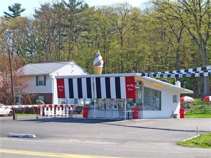 The Jolly Cow, one of the most visible and thriving businesses in the Town of Ulster for the past 60+ years. Located on busy Route 9W next to Adams Fairacre Farms and Aqua Jet. Plenty of parking, the numbers are excellent. Business only for sale, long term lease. Equipment list is available.
