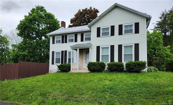 Beautifully maintained three bedroom, one and half bathroom Colonial Farmhouse built in 1843 situated on .79 acres with a wonderful large and roomy two car detached garage. Newly renovated and appealing kitchen with a center island. Living room has a dining area. Enclosed back porch offers extra possibilities. Second floor has three bedrooms and full roomy bathroom with tub. Fenced in yard. Close distance to center of Germantown, schools and Hudson River. Approx. 10-12 minutes to Amtrak in Hudson.