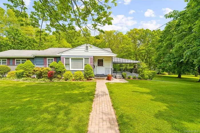 Welcome to this 3-bedroom ranch-style home in the award-winning Cornwall school district, set on over .8-acre of land. Featuring hardwood floors and abundant closet space, this home includes a versatile den currently used as a laundry room that can potentially serve as a 4th bedroom. The kitchen has stainless steel appliances and wood cabinetry. Enjoy a large covered patio deck perfect for entertaining, with a sizable workshop below. Additional features include a 2-car attached garage, a large semi-circular driveway, an above-ground swimming pool, a large storage shed, and a fenced area great for dogs,  a playground or below ground pool. Located just minutes from Stewart International Airport, dining and shopping on Route 300, and Kristi Babcock Memorial Park, this home is also close to the Beacon Metro-North train station. Don&rsquo;t miss the opportunity to make this wonderful home yours!