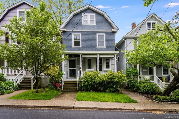 Welcome to this classic Colonial, set in the heart of the village and is just steps away from the Old Croton Aqueduct trail. This home is also a short distance to the Metro North trains, great waterfront parks and wonderful restaurants and shops. The home has been freshly painted and has refinished hardwood floors throughout. A welcoming front porch is ideal to sit and relax. The living room has a large bay style window to gain lots of natural sunlight. Walk through the pocket doors into the sizable dining room. The home has a galley style kitchen. Full bathroom as well on the first floor. Second floor has 3 bedrooms and a full bath. The 3rd floor boasts some bonus spaces that could be used for an office/den or recreation room. The fenced in yard is a private well-maintained space for seasonal entertaining, with a flagstone patio surrounded with flowers and greenery. Come immerse yourself in Irvington&rsquo;s quaint, Rivertown&rsquo;s lifestyle which will not disappoint.