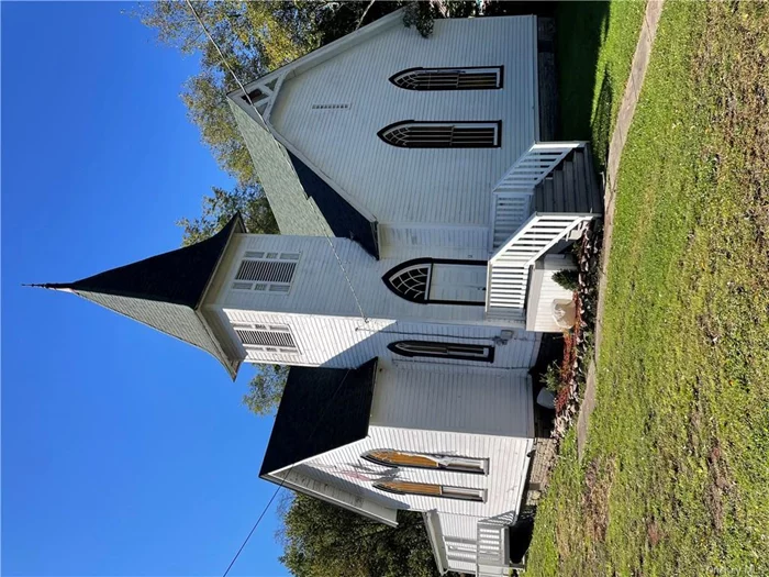 Cool Old Church being renovated, right next door to a big municipal parking lot. This is a work in progress. Building is 1669 sq ft, with community gathering room nicely renovated now. Main hallway and church currently being worked over . This gem could serve as a variety of uses. Tall peaked windows and ceilings typical of turn of the Century design. Tons of character. This Hamlet of Parksville undergoing renewal and transformation, in the grand edge of the the Catskills, just north of Liberty. COME AND SEE !!!!! hew