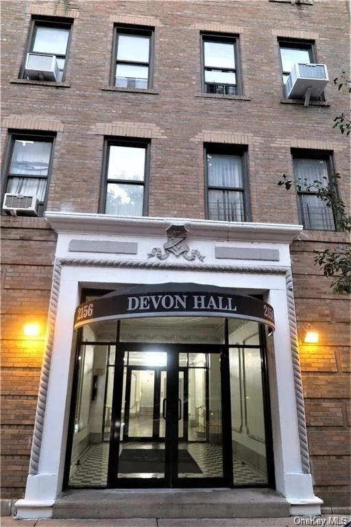 Welcome to Devon Hall a haven of urban living at 2156 Cruger Ave! This meticulously maintained one bedroom, one bath apartment boasts hardwood floors, ample kitchen cabinetry, and abundant closet space. Enjoy the convenience of a private laundromat and gym within the building, plus a pet-friendly policy. Just a two-minute walk to the Pelham Greenway and Bronx River Park, and close to shops and restaurants on Lydig Ave & White Plains Road. With the 2 train Pelham PKWY station nearby, commuting is a breeze. Don&rsquo;t miss this irresistible opportunity!