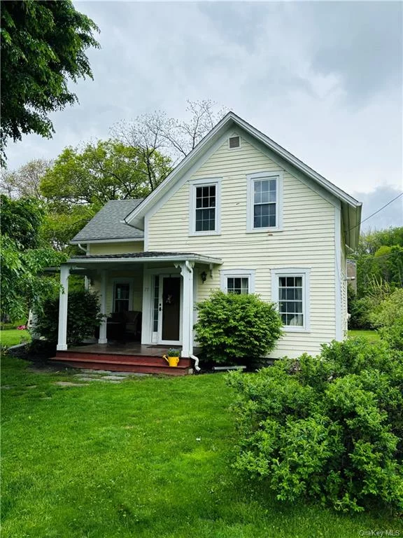 Come take a look at this beautifully restored 1877 home in the village of Staatsburg. Extremely charming colonial set across the street from the golf course in quiet neighborhood on a large corner lot. Well maintained, with lots of original features, and hardwood floors. Large covered front porch and a stone&rsquo;s throw to the library. 5-minute drive into Rhinebeck, 20 minutes to Metro North, and 10 minutes to Amtrak. Overlooks Dinsmore Golf Course. Dry basement and cast iron radiators for comfortable heat. Large covered front porch for rocking chair views. Patio and fire pit in the backyard for tenants&rsquo; use. Nearby attractions include Mills Mansion, Norrie State Park, wineries, breweries, antiquing, college campuses (Marist, CIA), and Omega Institute. The village is family friendly with a library, playground, & pickle-ball. Enjoy the views of the beautiful Dinsmore Golf Course from the front porch. Within a few miles are River and Post restaurant, Mills Mansion, Hudson River Boat Launch & Rhinebeck Village! A valid, government-issued ID is required when you turn in your application.  Tenants are responsible for all utilities including oil, electricity, garbage, cable/wifi, lawn care and snow removal.  Pets are considered on a case by case basis.