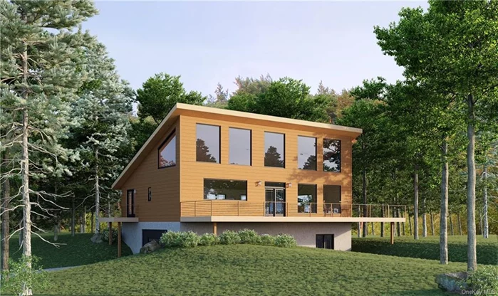 Looking for modern new construction in the Catskills? This stunning contemporary home, with its open floor plan and inspiring, flexible design, might just be the perfect fit for you! Nestled on 3.72 acres along a serene country road, this to-be-built gem is only 6 miles from Trout Town USA Roscoe, NY! This home boasts 3 spacious bedrooms, 2 luxurious baths, and soaring vaulted ceilings. A large wall of windows invites natural light to fill the space, while the expansive outdoor deck offers the perfect spot to soak in the tranquil forest surroundings. Experience the peace and quiet of rural living with the added convenience of nearby amenities. Enjoy a variety of local restaurants, breweries, a distillery, and charming shops just a short drive away. Outdoor enthusiasts will love the proximity to a full-service 18-hole golf course, hiking trails, fishing spots, and state parks. Plus, you&rsquo;re not far from the vibrant cultural scene at Bethel Woods Performing Arts Center, the excitement of Resorts World Casino, and the family fun of an indoor water park! Please note that this is a to be built home so take advantage of the opportunity to customize the final design with the builder to make this home truly your own. The Catskills are calling answer with your dream home!