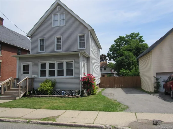 Fully Available...Opportunity Knocks to acquire this fully detached One family home in the heart of the Hudson Valley. This home offers five large bedrooms and two full bathrooms. The Kitchen features granite countertops and Stainless-steel appliances, pocket doors. fully enclosed front Porch, back deck, fenced back yard for Outdoor leisure, dinning, entertaining and endless Possibilities. oversized Private driveway for You and for your guests. full unfinished basement for all your storage. House has a lot of updates newer windows throughout, newer Kitchen, bathroom, siding original hardwood flooring exist, lots of closet space, Loft. This home is close to all major Highways 17 and 84. Easy commute to NYC. Short Distance to Short Line. Bus, MetroNorth Train Station, Close to schools, Parks, shopping mall, Suny Orange, Touro Medical College hospitals, Garnet Health Medical Center, Heath Care Centers, Trails, minutes&rsquo; walk to downtown with lots of entertainments during the summer Concerts, Paramount Theater, Restaurants, LEGOLAND, Ski Resorts in the Catskill, World Casino Resorts. Lakes, County Club and Much More.