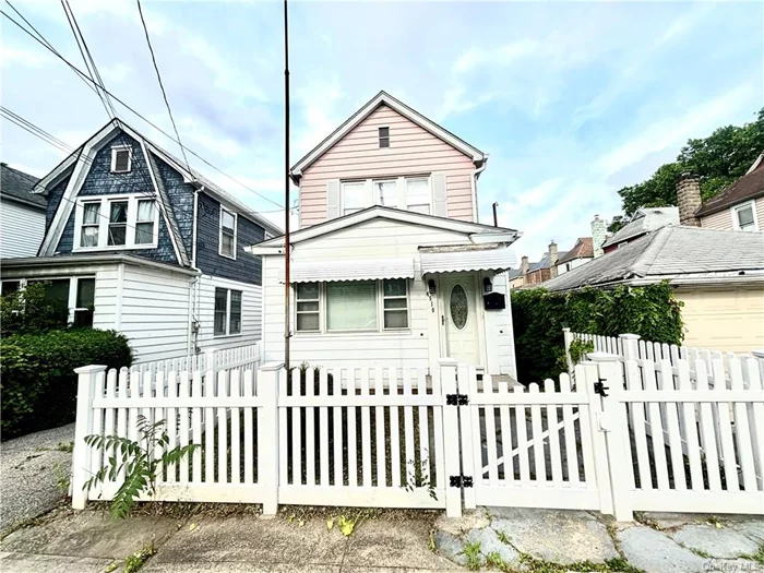 Welcome to 4510 Hill Ave - Located in the Wakefield Section of Bronx! This 3 bedroom, 1 and 1/2 bath home features a full finished basement and driveway for parking. Roof is as new as 2017 as well as kitchen windows as new as 2019! Home needs a little TLC! Close to all major transportation!