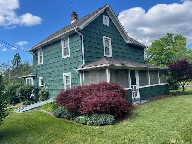 OLDER WELL-KEPT HOME ON CORNER LOT WITH FARM VEIWS IN WARWICK VALLEY, BEAFUTIFULL WELL MAINTAINED GROUNDS, A SEPATE LARGE TWO CAR GARAGE, PAVED DRIVEWAY, BACK UP ELECTRIC GENERATOR SYSTEM, ENCLOSED SCREEN PORCH FOR EVENING SITTING, ONE FAMILY OWNER SINCE IT WAS BUILT1945, MANY UPGRADES, GOOD SOLID HOME WHICH YOU START WITH IN EXCELLENT WARWICK LOCATION A MUST SEE LISTING