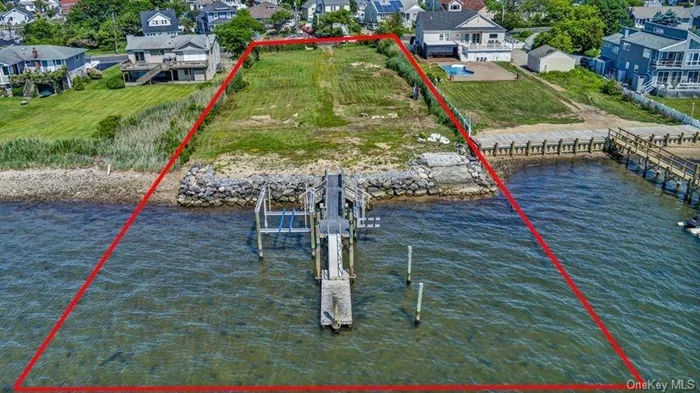 Direct Waterfront ready for construction, 100&rsquo; frontage 300&rsquo; long, new dock and Bulkhead. 400 amp electrical service, level lot, fantastic eastern views. Short distance to Jones Beach and Gilgo, Fun in the Sun!