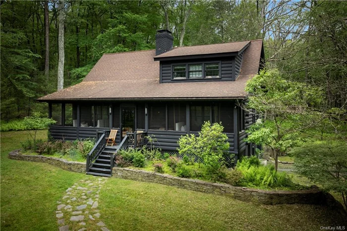 Peacefully nestled into a field of ferns, with the lake peeking out through the trees, this renovated home is the epitome of a leisurely retreat. Access to beautiful spring-fed Lake DeVenoge means you don&rsquo;t have to stray far from home for a cool dip in the summer and the cozy screened-in front porch with two hanging daybeds is practically begging you to close your laptop and curl up with a book. The main living space has dramatic ceiling height with an impressive fireplace and you can feel the quality craftsmanship throughout the home. Tranquil and spacious, the lofted primary has a stunning renovated ensuite and a charming little office nook. In addition to two bedrooms, this home also has a bonus room that is perfect for an office, guest overflow, or a comfy den. When it&rsquo;s time to explore the area you&rsquo;ll find the Delaware River is perfect for kayaking, fishing, swimming, and tubing. It&rsquo;s a quick 8-15 mins to Eldred and Barryville with Sullivan Public, Churchill Collective, River&rsquo;s Edge, Cottage Wines, Barryville Farmers Market, fun lodging/restaurant options and more! Bethel is only 25 minutes away offering a great summer concert series at Bethel Woods. Nearby Port Jervis offers access to Metro-North Railroad, and NYC is only 2 hours away!