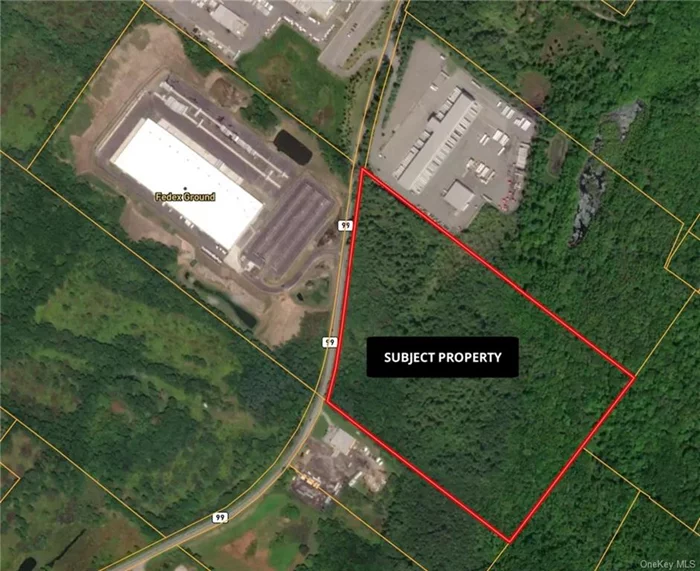 DEC wetlands have been delineated. Engineering shows either two 50, 000 sf buildings or possible 100, 000+sf building. Sellers are motivated to get this SOLD! Engineering is in documents. Alternative plan which is shown is more difficult to do than the 2 building plan.