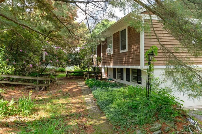 Welcome to your dream Hudson Valley homestead! This charming ranch-style residence, set on 3 serene acres, boasts an open flow floorplan, three generous sized bedrooms, hardwood floors throughout and fantastic natural light, supplemented by recessed lighting throughout the house. Character filled with exposed beams, a sunroom with stunning hillside views, and beautifully updated dream kitchen with open shelves, stainless steel appliances and granite counters. Two full bathrooms were also renovated in the last few years with gorgeous tilework and trendy fixtures. Cozy up by the pellet stove in the lower-level family room, perfect for those chilly evenings. Relax on the sundeck with a book or barbecue with friends. The property also includes a delightful 1-bedroom guest cottage, ideal for hosting guests or generating rental income. Located on a tranquil no-outlet street within a two minute drive to the Taconic State Parkway for ease of travel, this homestead features lush mulberry trees, vibrant azaleas, an array of mature plantings and gardens. The trees and lawn have been maintained by an organic lawn fertilization company for the past five years. A seasonal stream adds to the lovely setting, and a hot tub offers relaxation year-round. Glorious sunrises are yours to enjoy from your two-tiered deck. Pets will love the fenced-in area, giving them plenty of space to roam safely. Don&rsquo;t miss this rare opportunity to own a piece of paradise in the Hudson Valley! Pride of ownership is evident with many new updates including a new washing machine and dryer, electric water heater, boiler and water softener. A whole house generator gives assurance if/when there&rsquo;s a power-outage. 3 car garage provides ample space for storage or hobbies. Contact us today to schedule a viewing.