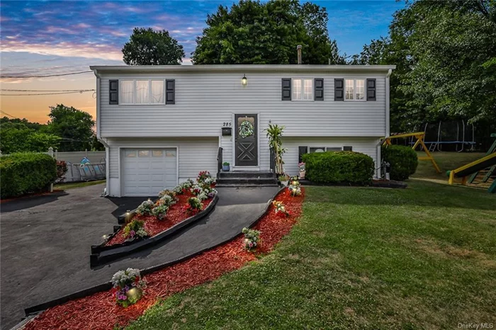 Behold this picture of beauty centrally located in the heart of Nanuet. This 3 Bedroom Mother-Daughter Bilevel Ranch is perfect for you! Only minutes from the Palisades Interstate Parkway, NY Thruway & Bridges w/ easy access to NYC. A homeowner&rsquo;s wonderland resort sitting on a huge corner lot of more than 1/3 of an acre! Live comfortably w/ Eat In Kitchen & modern updates such as Central A/C, brand new Smart LG Refrigerator, renovated bathrooms, new appliances & more! Fully finished downstairs w/ Luxury Vinyl Tile in den, wet bar & additional room for guests, home office or gym. The glass sliding doors lead to covered patio for entertaining outdoors. Fenced-in yard has something for everyone to enjoy w/ playset, trampoline & firepit. Plenty of storage space w/ tons of closets, attic, garage & a shed to boot! Long driveway holds 8 cars & ample street parking. Clarkstown South Schools. Walking distance to The Shops, Restaurants & Parks! Very low taxes. Run to book your appointment today!