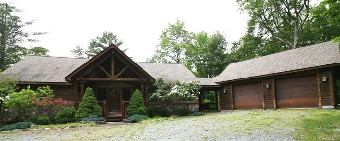 Stunning 2, 600 sq ft Adirondack-style home embodies th essence of the estate&rsquo;s rustic elegance. Featuring 3 BR/ 2-1/2 BA and a spacious 2-car detached garage. it offers ample room for family and guests with an open floor plan for easy, relaxed entertaining. Main floor boasts high vaulted ceilings and natural light. There are three stone fireplaces for comfort and atmosphere. (one is in the master bedroom.) Open kitchen with stainless steel appliances and granite countertops for your culinary enjoyment. Large covered porch the length of the house overlooks natural landscaped beauty Lower level has 2 bedrooms one being used as home office, wet bar and family room with fireplace.  Highlights:    Prime location: Situated on a private 5.23-acre lot.   Indoor-outdoor living: Relax on the screened-in porch for delightful al fresco dining and barbecues.   Peaceful surroundings: Immerse yourself in the tranquility of the natural world.   Perfect for: Discerning buyers seeking a luxurious escape within a private community.        Escape to Luxury Living at The Chapin Estate an Exclusive Gated Community. Nestled amidst 2, 500 acres of pristine forests and bordering 14, 000 acres of protected land, The Chapin Estate offers a rare opportunity for year-round living in unparalleled natural beauty. This private, gated community boasts unique features like:    1, 750 acres of freshwater reservoirs and streams, 9 miles of hiking and riding trails: Membership to the Lake Club available.   Minutes from cultural attractions: Immerse yourself in the arts at the Bethel Woods Performing Arts Center.   Close proximity to entertainment: Enjoy thrilling experiences at the Monticello Motor Club, Resorts World Catskills Casino and the Kartrite Water Park.