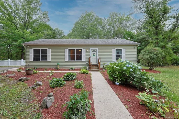 Charming, practical, comfortable living is what is offered in this home. The main level welcomes you with a cozy living room with plenty of natural light. Just past the living room you&rsquo;ll find the kitchen with silk stone countertops and ample cabinets. Rounding out the main level are two spacious bedrooms and two full baths (Master Bedroom w/ensuite bath), a laundry area and an additional room that can be used as exercise/office/guests. In the lower level you&rsquo;ll find a crawlspace that runs the entire length of the home, perfect for extra storage. This home also features a gorgeous sunroom to enjoy your morning coffee or a great area to destress after a work day. Located on a quiet road in the Valley Central School District on 4.7 acres, convenient to schools, shopping and 10-15 minutes major routes (NYS Thruway & I-84) this home has an attractive, affordable price and low taxes. Come see it now!