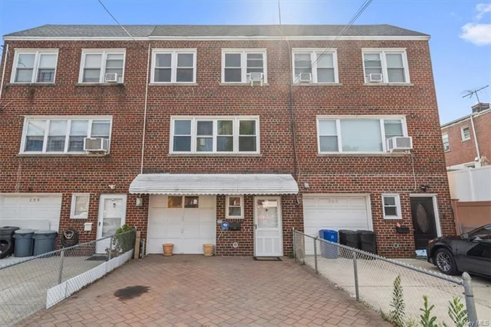 Welcome to this beautifully maintained tri-level 1 Family brick attached home in Throgs Neck... As you enter the 1st floor you are welcomed with brand new flooring, a Summer Room/Family room with brand new 1/2 bath, plus new washer/dryer and access to a yard for entertaining and relaxing. 2nd floor features: Massive eat-in kitchen with new stainless-steel appliances, new flooring, large pantry, hi-hats, and step-down Living Room. 3rd floor features 3 bedrooms and full bathroom with skylight. Entire home is freshly painted with brand new windows, large 2 car driveway w/pavers and access to home through garage, and brand-new AC units in each bedroom. Close to all Major highways, Shops and Throgs Neck Bridge/Long Island