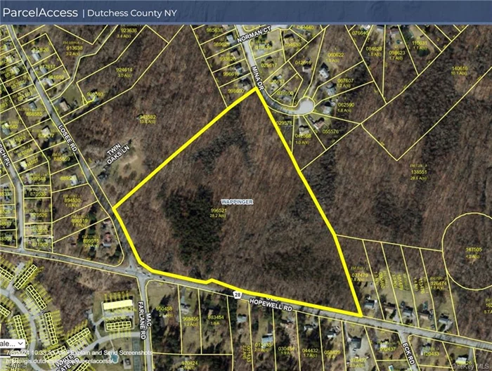 Amazing Possibilities when you have 28.45 Acres to work with. Area can support a Significant Priced Point Subdivision. Corner of Old Hopewell & Lossee Rd provides a Traffic Light to handle the traffic from One house or as many as homes as you can get approved.