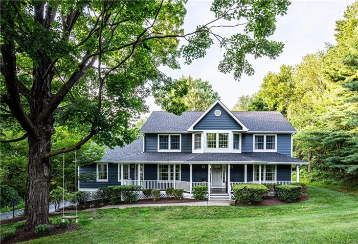 WELCOME HOME to this 3220 sq ft colonial in the sought after Horizon Farms Community and Warwick School District! Nestled on 3.2 acres, this home offers classic charm on a quiet cul-de-sac. This updated home has 4 bedrooms and 3 full baths as well as a room off the kitchen that could be used as a guest room, playroom or home office. Upstairs you will find a large primary bedroom with an ensuite bathroom and walk-in closet as well as three additional nicely sized bedrooms. The updated eat-in kitchen with quartz countertops, farmhouse sink and black stainless steel appliances is bright and welcoming and flows nicely into the spacious living room, perfect for family and friends to gather. The formal dining room and sitting room/office add additional space to the first floor. You will also find a 750 square foot rec space located in the walkout basement leading into an oversized 2 1/2 car garage, equipped with an EV charger. Enjoy a bbq on the large back deck or sit and relax with a book on the inviting front porch. For the hobbyist or for extra storage, you will find a 3-bay, 26x35 ft barn with 12 ft ceilings and an unfinished loft with a separate entrance. This Community offers a swimming pool with lifeguards, a tennis/pickleball court as well as a clubhouse. Close to the Village of Warwick with its abundance of shops, restaurants and farmer&rsquo;s markets, as well as wineries, golfing, skiing and hiking.