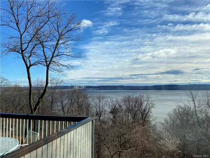 The best of both worlds, privacy & creativity in a unique, Mid-Century home 40 minutes from NYC. Architecturally-Designed fully furnished, features 3 Bedrooms and 2 Full Baths, Open Plan Kitchen/Dining, & a Work Area. Multi-levels, Decks take advantage of the full glass wall offering 180 degree views of the majestic Hudson. Living Room opens out to a larger deck ideal for entertaining. Cook in the open Kitchen w/skylights while enjoying the view & conversing with guests. Kitchen view is perfect for morning coffee. LR for relaxing & an Artist&rsquo;s/Work Studio with task lighting, sink, and View. Master Bath w/ Washer/Dryer on main level; add&rsquo;l Full Bath on lower level with quiet 3rd Bedroom. Multiple Terraces, Dining area, beautifully landscaped secret Garden winding down the hill to the Esposito Walking Trail. Carport w 2 spaces, easy driveway turnaround/additional parking, parking deck on 9W. *Must have excellent credit, credit report required, & verifiable income docs.