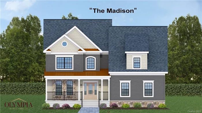 You&rsquo;ve waited long enough, now is the time to purchase the home you&rsquo;ve dreamed of and still be able to add your personal touches and style. The builder is a Cornwall native and recognized througout the Hudson Valley for his quality workmanship, style and energy efficiencies. We are offering a $10, 000. credit towards upgrades. This Summer Special will end August 31. Our new MADISON MODEl is a classic colonial with an open flair. The front porch adds a touch of craftsman styling and the color contrasting vinyl siding and vinyl cedar type shakes gives the home a timeless look. The Madison&rsquo;s dramatic two story entry is striking and the hardwood floors that extend the entire main floor, staircae and upstairs hallway add to the bright clean look. Our personal consultant will help you design your kitchen and baths to ensure that they are both beautiful and functional. The Master suite is luxurious with two large walk in closets and a private bath with a five foot tiled shower, and dual sinks, with quartz counter tops.. The additional three bedrooms on the second level are spacious and the main bath has a tiled tub. The builder offers a wide selection of tiles, cabinetry and countertops. The 2.6 acre lot is level and convenient to stores, public transportation, schools and shopping. All this and the Award winning Cornwall School district. If you have something else in mind there is still time to review our wide selection of house plans or if you like you can bring your own.