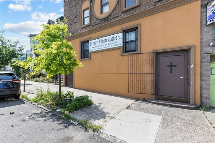 Calling all investors.This is a commercial building located in the Claremont section of the Bronx, NY. It is currently being utilized as a church and was built in 1930 and has 2 stories and 1 unit. The main floor is were the chapel is today while the second floor is a large open space used for entertaining. It consists of 4 bathrooms and a jacuzzi in basement. Needs some TLC and is located in an industrial area for car repairs. Bring all offers. Church to be sold in As Is condition, all mass items such as pews, alters, chairs , etc will not be included in the sale.