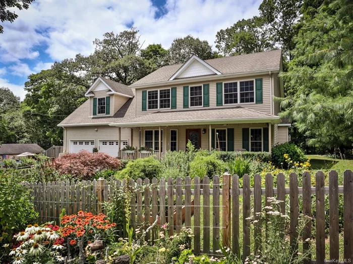 Welcome Home! This gem in the Village of Goshen is so welcoming as you drive up. The current owners are the first and only people to live at the house since it was built in 2009. They have built incredible gardens around the home, installed beautiful fencing and a gorgeous rock wall. It all adds to the peaceful feel to the home. As you go through the front door, you see the cute entryway that leads to the living room featuring a wall of built in bookshelves and a great fireplace! The first floor also boasts a lovely kitchen with granite counters and great stainless steel appliances. There is also a formal dining room, half bath and access to the spacious 2 car garage. Upstairs, the primary bedroom and bathroom are a great size. There are also 3 other bedrooms excellent size bedrooms, one of which is currently being used as a music room, the laundry, and another full bath rounds out the second floor. The floorplan is excellent, the location is so good, located less than a block away from the Goshen Intermediate and Middle Schools and all the great shops and restaurants the Village has to offer. Do not hesitate on this one, it will not last long! Accepted offer 7/18/24