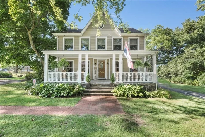 Beautiful Country Farmhouse - 3/4 Bdrm 2 Bath home. Relax on the front rocking chair porch or the side screened in porch. Large deck & flat yard perfect for entertaining w/above ground pool. 3 floors of living space w/beautiful floors thru-out. Large master bdrm w/barn door w/walk in closet. This is a Must See! Waiting for a large family to enjoy & make memories.