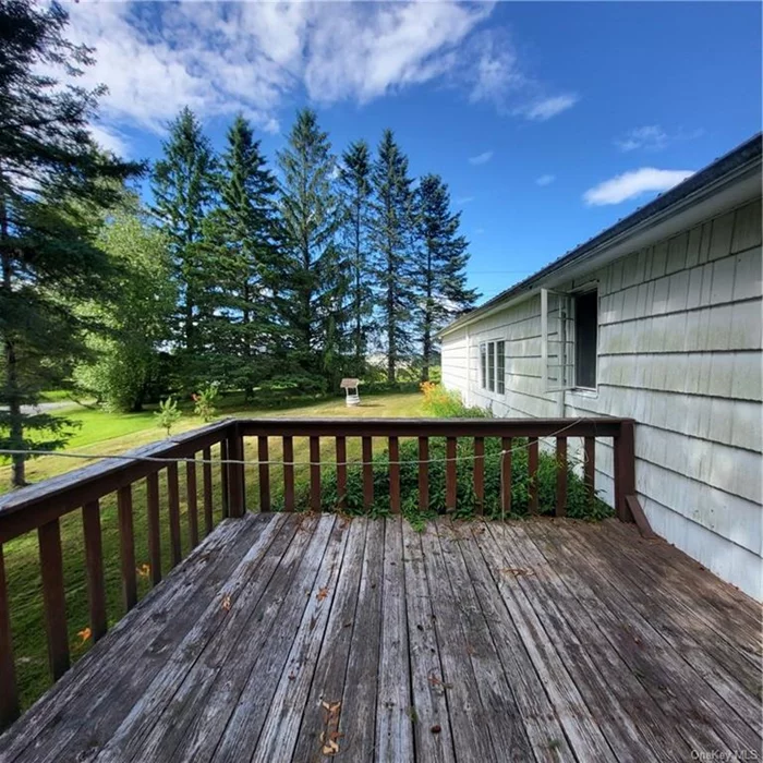 Spacious/Furnished 2-Bedroom in Bethel, NY.  Features: Washer/Dryer, Eat-In Kitchen, Family Room with wood-burning fireplace and a deck. Just a stone&rsquo;s throw from the historic original Woodstock Festival site (Now Bethel Woods). This delightful home offers comfort, convenience, and a touch of nostalgia. Also close to White Lake, Toronto Reservior, Swinging Bridge Reservoir, Catskill Resorts Casino, Shopping and Restaurants. No Pets. Steady Income and Good Credit. Utilities paid by Tenant. Electric mini-split heating and air conditioner. Snow removal and lawn by tenant. Parking Available.