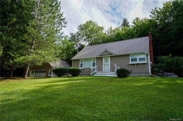 Are you looking for your next home, weekend retreat, or investment property? This rock solid, move-in ready Cape Cod on just under 3.5 acres may be right for you. Located on a quiet country road just off State Route 55 between Liberty and Neversink, this unique property is in the Tri-Valley Central School District. The partially wooded property features a gently sloping yard. Other features include a sizeable detached garage as well as a private back deck and covered side entryway. The home boasts a large kitchen with ample counter space, breakfast nook, double oven and washer/dryer. This 3-4 bedroom home has 2 full baths. The first floor features impressive archways and hardwood floors throughout. The unfinished basement is spacious. Minutes from the Neversink Resevoir and hundreds of acres of NYC Watershed properties, the outdoor recreational opportunities are endless. This property is just a short drive from shopping, dining, and entertainment.