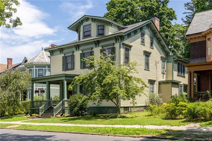 Step into a piece of Poughkeepsie&rsquo;s storied past with this immaculate residence, built in 1859 and proudly listed on the National Register of Historic Places. This timeless gem seamlessly blends classic elegance with contemporary luxuries, offering an unparalleled living experience in the heart of a historic neighborhood. From the moment you arrive, the grand entrance captivates with its stately presence, featuring 10-foot 8-inch ceilings and intricate crown molding, a testament to its exquisite craftsmanship. The expansive layout, highlighted by the fluidity of pocket doors, ensures a seamless flow from room to room, creating an open and inviting atmosphere. This distinguished residence features seven spacious bedrooms, three full bathrooms, and two half bathrooms, providing ample space for everyone. Modern amenities are thoughtfully integrated throughout, including radiant floor heating in the kitchen and bathrooms, ensuring comfort during the colder months. The home is also equipped with a Generac Natural Gas Generator with a whole-house automatic transfer switch, offering peace of mind during power outages. Warmth and ambiance permeate every corner of this home, with five meticulously crafted fireplaces adding to its enduring character. The main living areas are perfect for both relaxation and entertaining, while several bonus rooms offer endless possibilities. Whether you envision a cozy reading nook, a home office, or a playroom, this home has the space to accommodate your needs. Venture outside to enjoy the wrap-around front porch, a quiet retreat for morning coffee or evening relaxation, or the enchanting backyard that beckons for leisurely afternoons and al fresco gatherings on the rear patio. A separate driveway leads to ample parking spaces and a spacious three-car garage with a Vermont Slate roof, known for its impressive 400-year lifespan. Recent updates, including exterior painting and the installation of new architectural asphalt roof, EPDM roof, and partial replacement of slate roof, ensure that this home not only exudes charm but also offers lasting quality and durability. Every detail has been meticulously maintained, preserving the home&rsquo;s historic integrity while providing modern conveniences. In close proximity to Oakwood Friends School, Poughkeepsie Metro-North Station, and Route 9, everything you may need is right on your doorstep. Call to schedule a tour today!