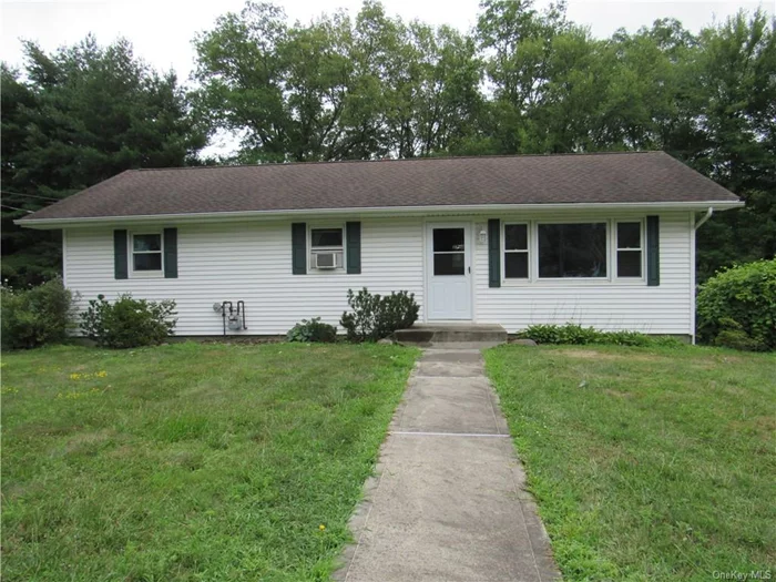 3-bedroom Ranch in the Goshen School District. Eat In Kitchen opens to new pool deck & 6 ft inground pool with new liner & filters. Siding 3 years. Furnace 5 yrs. Updated gutters. New screen door. Full walk out basement. Wooded area behind the house adds to backyard privacy. Be the lucky one.