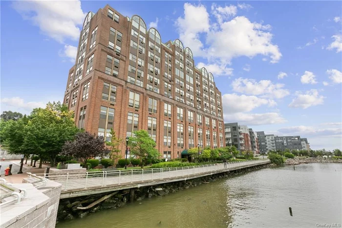 Waterfront Condo (yes, Condo, not a Co Op), newer building packed with amenities in a booming Yonkers waterfront neighborhood. Enjoy walking along the Hudson river to restaurants and just 5 minutes to the Yonkers Metro North station with 30 minute trains to Manhattan. Spacious, convenient living in a vibrant community. Abundant natural light and ample closet space. 24/7 doorman, assigned garage parking, fitness center, laundry room.