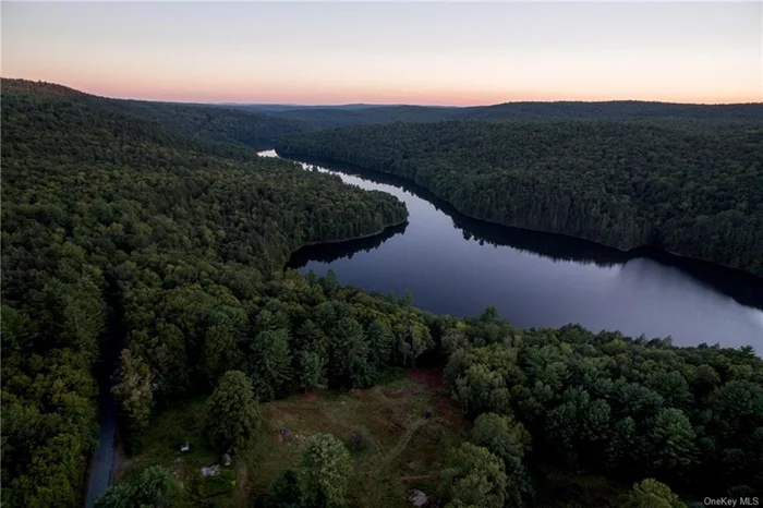 Come build your dream home on one of the very few waterfront parcels on the Rio Reservoir, a protected and pristine 422 acre body of water. A large boulder on the shore makes a perfect spot for an idyllic afternoon swimming in its clear and refreshing water. The vista from the shore will never change, it is protected a DEC bald eagle conservation. Paddle across the reservoir to find a beautiful waterfall.  The 4.39 acre lot has a gentle slope off the road with a driveway already in place and a pretty perfect build site. Electric and internet can easily be pulled to the property from nearby utility poles. Two huge, age-wisened maple trees welcome a visitor, and pine, hawthorn, green apple and hickory trees are found lining the lovely open meadow. The two sheds are grandfathered and two more structures may be built per local code.Old stone walls on the property are romantic relics of the Drake Hotel, a rooming house in the late 1800s. There is an existing well on the property that could very likely be serviced and brought back to life. Located in Forestburgh, NY, just a 2 hour drive to the George Washington Bridge, near some of the best darn pizza in the area, Forage Pizza. There is a convenient NJ Transit train at Port Jervis just 20 minutes away. Bethel Woods Center for the Arts is a great venue for summer concerts and just 35 minutes away.