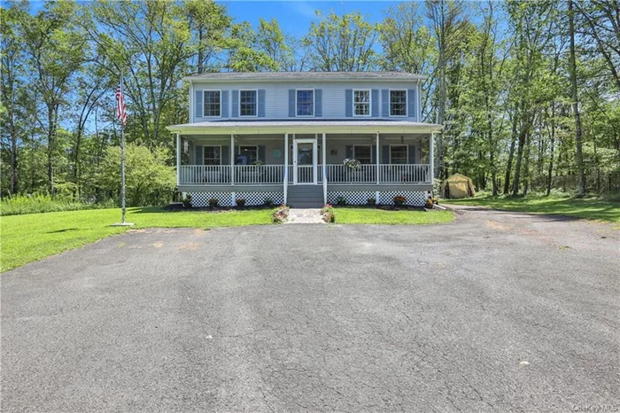 Welcome to your dream home in West Hurley, NY! Nestled on a serene 1-acre private lot at the end of a quiet dead-end road, this stunning home built in 2000 offers a perfect blend of comfort and convenience. Located just minutes away from the charming towns of Woodstock and Kingston, and with easy access to the NYS Thruway I87, this property is ideally situated for both relaxation and commuting. The 2240 sq ft of beautifully maintained living space begins with a large, inviting screened-in front porch, perfect for enjoying your morning coffee or unwinding in the evenings. Step inside to find laminate flooring installed in 2020, adding a modern touch to the classic design. The second floor boasts 4 spacious bedrooms and 2 full baths, including a primary en-suite with beautiful fixtures, a custom large two-person shower, and a walk-in closet, offering a personal retreat. The expansive living room and additional sitting area off the kitchen feature a pellet stove and are bathed in natural light, creating warm and welcoming spaces for relaxation and entertainment. The custom open kitchen is a chef&rsquo;s delight, featuring granite countertops, an eat-in area, and ample space for meal prep and socializing. Off the kitchen, you&rsquo;ll find a formal dining room, a convenient laundry room, and a half bath. Exit through the sliding glass doors to the expansive back deck, made with durable Trex composite decking, perfect for entertaining with room for you to personalize the existing outdoor food prep and cooking area. The backyard offers ample space and privacy to enjoy quiet nights under the stars next to a cozy fire pit. This home truly offers everything you need for comfortable living and entertaining. Schedule your private tour today and discover all the wonderful features this property has to offer!