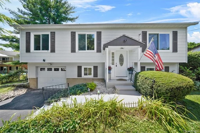 Situated in the desirable Meadow Hill Subdivision, this 3-bedroom, 2-bath bi-level home offers an open-concept living room and dining room with luxury vinyl plank flooring and crown molding. The updated kitchen boasts granite countertops, tiled flooring, a glass tile backsplash, and stainless steel appliances, leading to a large deck that overlooks the fenced-in backyard and patio area. Down the hall, you&rsquo;ll find three bedrooms and a fully updated bath, and ample closet space providing plenty of storage. The lower level features a family room with a wood burning fireplace, an office, a full bath, utility room with a newer hot water heater and furnace, a laundry room, and a 1-car garage. The roof, replaced approximately 10 years ago, includes solar panels that will be transferred to the new owner. Close to shopping, Stewart Airport, commuter routes, restaurants and more!