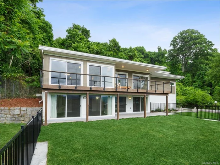 A eagle&rsquo;s nest view from a magnificent contemporary home perched on top of a sloped hill in the coveted Balmville area. This spectacular house sits on nearly 3 acres of views galore! Modern and distinctive, offering a vacation vibe for any season! The open & airy floorplan throughout the entire home features over-sized sliding glass doors that showcase the panoramic view of the Hudson River & mountain skyline. This home was taken down to the studs in 2020 and rebuilt with all high-end materials, as well as all new electrical, plumbing, insulation and windows. No expense was spared...from White Oak flooring to quartz countertops , Cherrywood cabinetry & chef-styled Kitchen Aid appliances. Come see this modern jewel and make it YOURS!