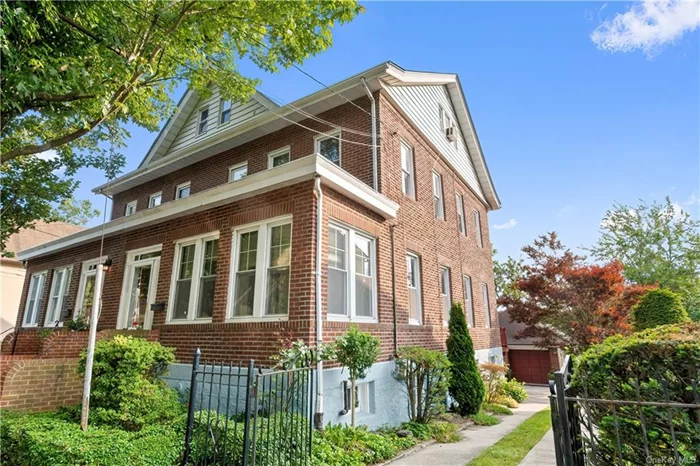 Welcome to your dream home, a beautifully crafted all-brick 4 bedroom, 2 bathroom Colonial that radiates charm and sophistication, perfect for first-time buyers & commuters alike. Step inside and be greeted by a sun-soaked open floor plan, featuring a new kitchen with sleek quartz countertops, SS appliances, & custom cabinetry that&rsquo;s sure to inspire your culinary adventures. Entertain guests in the expansive living room or host memorable dinners in the adjoining dining area. The enclosed front porch & rear deck provide serene spaces for relaxation & outdoor enjoyment. This spacious home boasts a generous primary bedroom with an en-suite bathroom, three additional generously sized bedrooms, an additional full bath, & a versatile office space or large walk-in closet. The potential-packed basement, with its own separate entrance, laundry, & powder room, awaits your personal touch. Outside, a meticulously landscaped yard, a two-car garage, & driveway parking complete this suburban sanctuary. Situated near parks, shopping, dining, and transit options, your new home promises a lifestyle of convenience & tranquility. Welcome to the perfect blend of suburban charm & modern living.