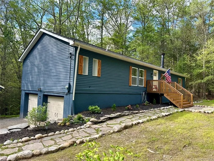 Explore this beautifully renovated 3-bedroom home in Wurtsboro on a private 1-acre lot. It has been totally renovated throughout with brand new light fixtures and appliances, a new well pump and a new roof! Nestled on a private road, this open-plan house features a newly redone kitchen with newer appliances, a spacious master bedroom with a master bath, a walk-in closet, and an additional closet. The home includes two additional spacious bedrooms, a finished basement and a new washer, dryer, and furnace. The extra bonus room on the first floor with a wood fireplace and wine/bar area provides a perfect space for relaxation. Located near the Basha Kill Wildlife Preserve, Neversink River area and Gorge Trails, and Bashakill Vineyards and Winery, offering access to nature, outdoor adventures, and local wine tastings. Don&rsquo;t miss out on this exceptional home in a prime location. Perfect for those seeking tranquility with the convenience of nearby amenities. Don&rsquo;t miss this opportunity to own a slice of serenity in the heart of the Hudson Valley. Schedule your tour today!